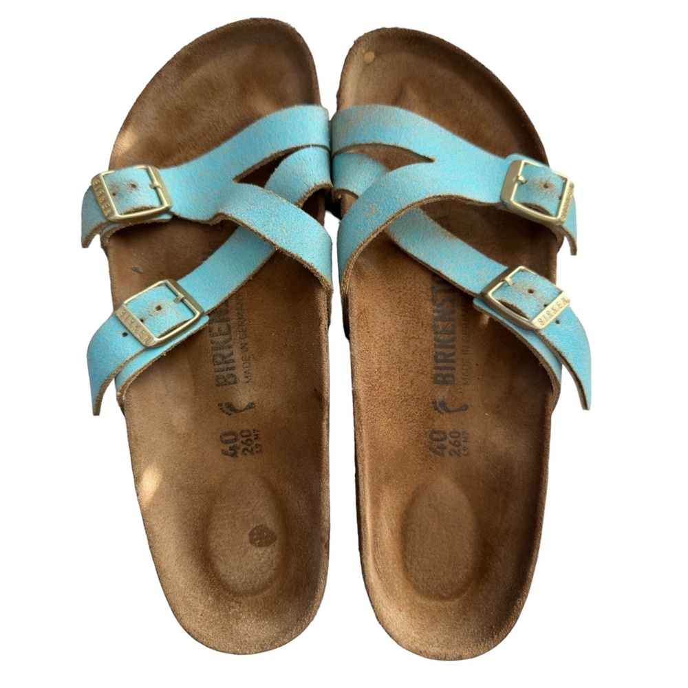 Birkenstock Women's Yao Balance Suede Leather Sandals Size 40 EU/9-9.5 US